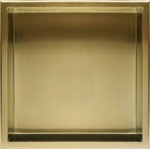 Rea PÓŁKA WNĘKOWA ŁAZIENKOWA 30x30 złota szczotkowana 5