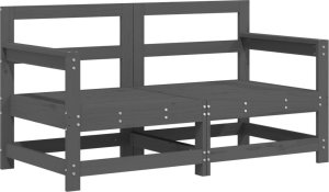 vidaXL Ogrodowe sofy narożne, 2 szt., szare, lite drewno sosnowe 2