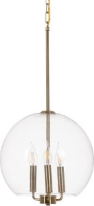 Bigbuy Home Lampa Sufitowa Złoty Szkło Żelazo 220-240 V 30 x 30 x 60 cm 1