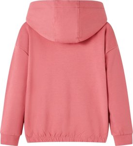 vidaXL Bluza dziecięca z kapturem i motywem konia, stary róż, 116 2