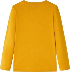 vidaXL Koszulka dziecięca z długimi rękawami, ochra, 116 2