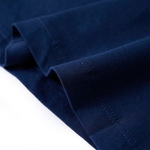 vidaXL Koszulka dziecięca z długimi rękawami, pies w wyścigówce, granat, 128 6