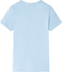 vidaXL Koszulka dziecięca z nadrukiem busa, jasnoniebieska, 116 2