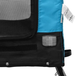 vidaXL Przyczepka rowerowa dla zwierząt, tkanina Oxford i żelazo 9