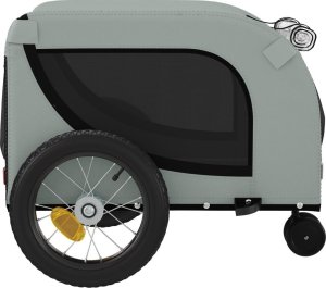 vidaXL Przyczepka rowerowa dla zwierząt, tkanina Oxford i żelazo 6