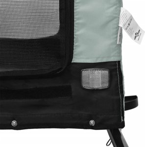 vidaXL Przyczepka rowerowa dla zwierząt, tkanina Oxford i żelazo 9