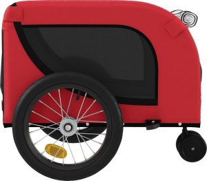 vidaXL Przyczepka rowerowa dla zwierząt, tkanina Oxford i żelazo 6
