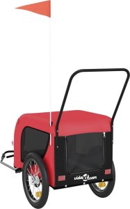 vidaXL Przyczepka rowerowa dla zwierząt, tkanina Oxford i żelazo 7