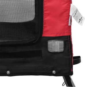 vidaXL Przyczepka rowerowa dla zwierząt, tkanina Oxford i żelazo 9