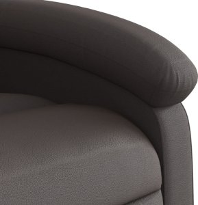 vidaXL Rozkładany fotel masujący, ciemny brąz 9