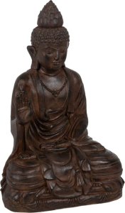 Bigbuy Home Rzeźba Brązowy Żywica 56 x 42 x 88 cm Budda 1