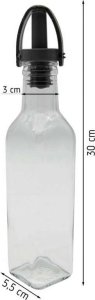 Tragar Karafka szklana na Płyny Dozownik na Oliwę  500 ml 3