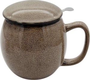 Tragar Ceramiczny kubek z zaparaczem, Brązowy - 420ML 1