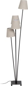 Bigbuy Home Lampa Stojąca Brązowy Czarny Krem Żelazo 60 W 220-240 V 30 x 36 x 144 cm 1