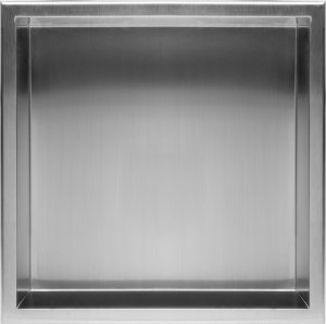 Rea PÓŁKA WNĘKOWA ŁAZIENKOWA 30x30 stal szczotkowana 5