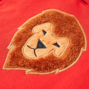 vidaXL Bluza dziecięca z kapturem, czerwona, 104 4