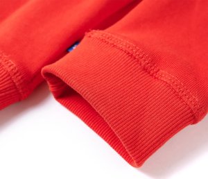 vidaXL Bluza dziecięca z kapturem, czerwona, 92 5