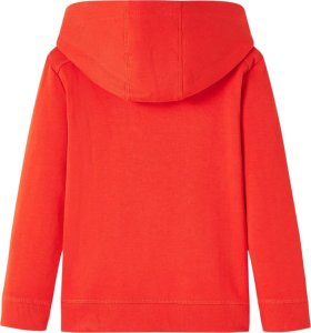 vidaXL Bluza dziecięca z kapturem, czerwona, 128 2