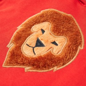 vidaXL Bluza dziecięca z kapturem, czerwona, 128 4