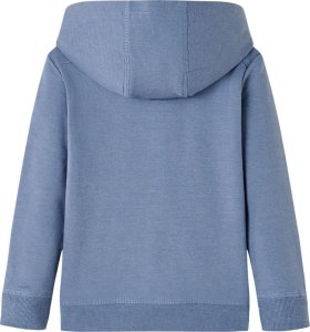 vidaXL Bluza dziecięca z kapturem, niebieski melanż, 104 2