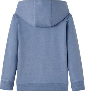 vidaXL Bluza dziecięca z kapturem, niebieski melanż, 140 2