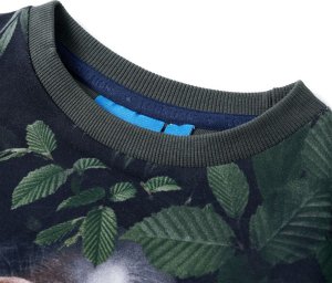 vidaXL Bluza dziecięca, ciemne khaki, 116 3