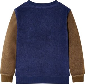 vidaXL Bluza dziecięca z patchworkowym wzorem, granatowa, 128 2