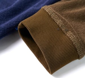 vidaXL Bluza dziecięca z patchworkowym wzorem, granatowa, 128 5