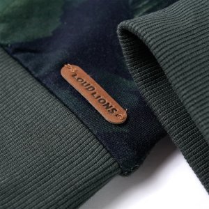 vidaXL Bluza dziecięca, ciemne khaki, 104 5