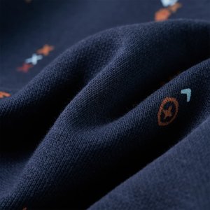 vidaXL Bluza dziecięca, granatowy melanż, 104 7