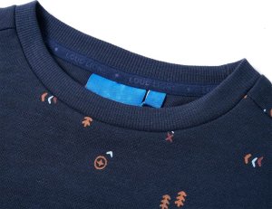 vidaXL Bluza dziecięca, granatowy melanż, 92 3