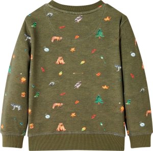 vidaXL Bluza dziecięca, khaki, 104 2