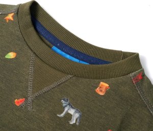 vidaXL Bluza dziecięca, khaki, 104 3