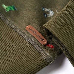 vidaXL Bluza dziecięca, khaki, 128 5