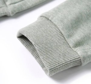 vidaXL Dziecięce spodnie dresowe, jasne khaki, 104 6