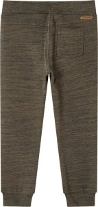 vidaXL Dziecięce spodnie dresowe, khaki melanż, 104 2