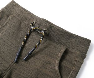 vidaXL Dziecięce spodnie dresowe, khaki melanż, 104 3