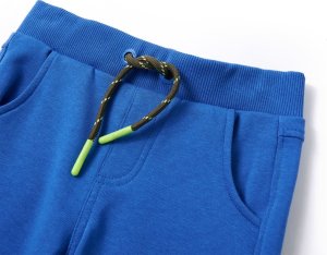 vidaXL Dziecięce spodnie dresowe, niebieskie, 140 3