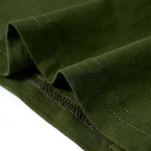 vidaXL Koszulka dziecięca z długimi rękawami, z kaskiem, ciemne khaki, 104 6