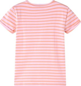 vidaXL Koszulka dziecięca z krótkimi rękawami, różowa, 104 2