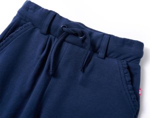 vidaXL Spodnie dziecięce ze sznurkiem, granatowe, 104 3