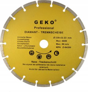 Geko Tarcza diam.230mm segment.GEKO PROFI(25) 1