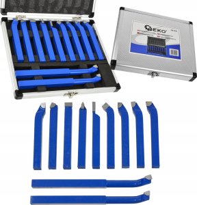 Geko Komplet noży tokarskich 11szt. 10x10mm (24) 7