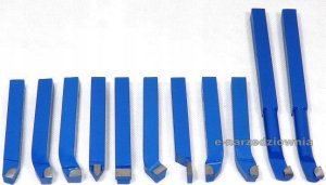 Geko Komplet noży tokarskich 11szt. 10x10mm (24) 9