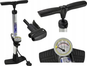 Geko Pompka słupkowa z manometrem 38x530mm alumin. GEKO PROFI (10) 7