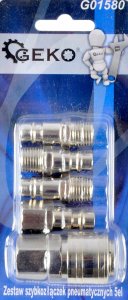 Geko Zestaw szybkozłączek pneumatycznych 5el. (100) 8