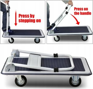 Wózek narzędziowy Geko Wózek magazynowy platformowy 150kg(1) 4