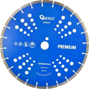 Geko Tarcza diam.350x10x25,4mm segment. GEKO PREMIUM by laser(10) 1