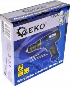 Wiertarka Geko Wkrętarka sieciowa 230V 10mm LED/ GEKO (10) 15