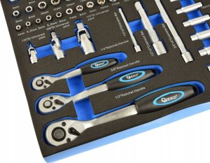 Geko Wkład- zestaw nasadek z grzechotkami 1/4"-1/2" 80el.(3) 2